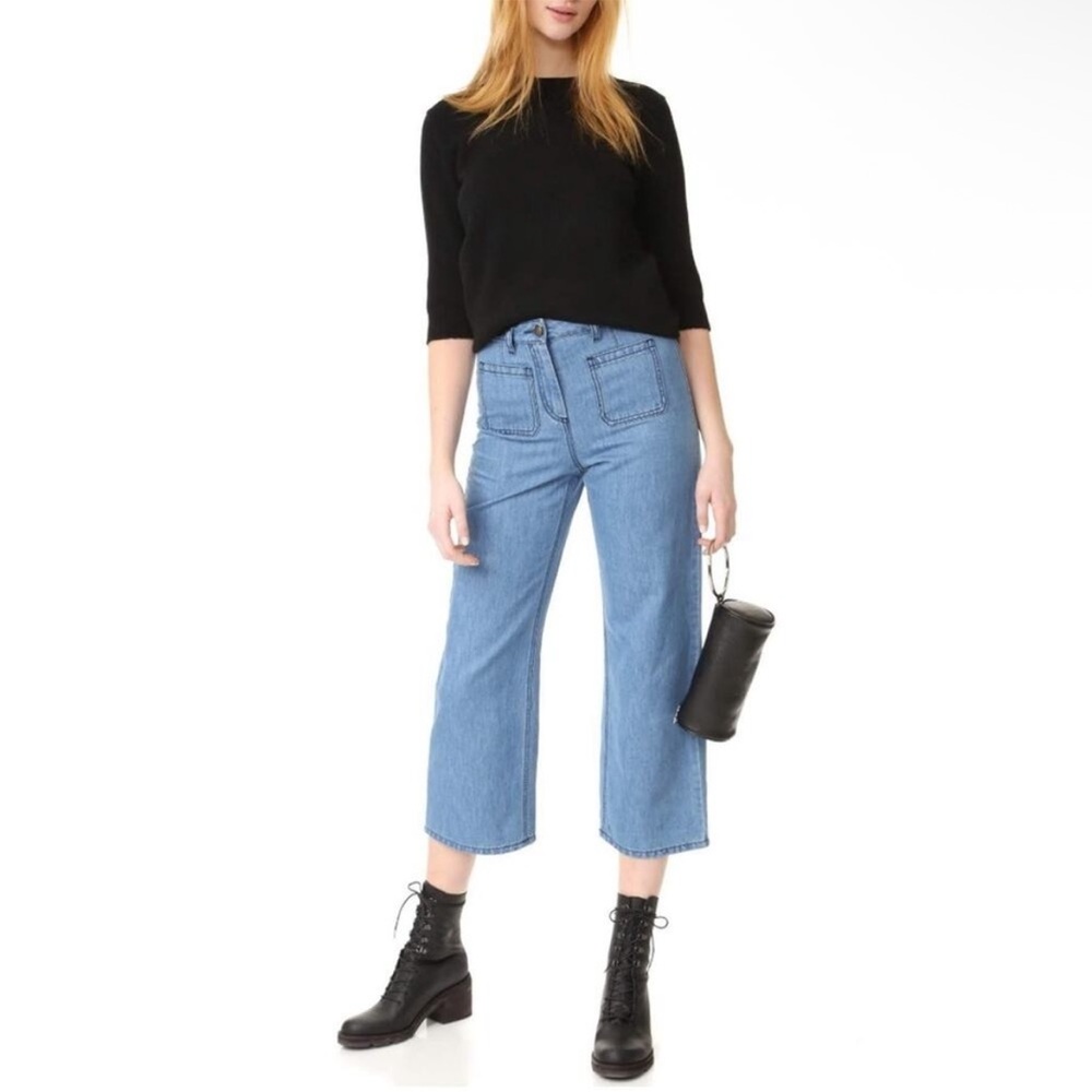 Belstaff Liv Tyler Jamila Cropped Wide Leg Cropped Jeans Size 36 EU / US 2